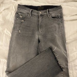 Mother Insider Crop Step Fray Best Left in the Shadows Jean
